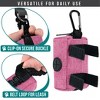 PetAmi Dog Waste Bag Holder for Leash, Waste Dispenser Puppy Walking Travel Camping, Zipper Pouch Pet Supplies Must Have - 4 of 4