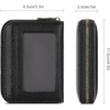 FATMOON Leather Wallet For Women - RFID Blocking Stylish & Compact Card Holder with ID Window Slim Design for Everyday Use,Travel,Work - 3 of 4