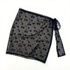 Anna-Kaci Women's Sheer Floral Lace Wrap Overlay Skirt with Side Tie Detail 55in - 3 of 3