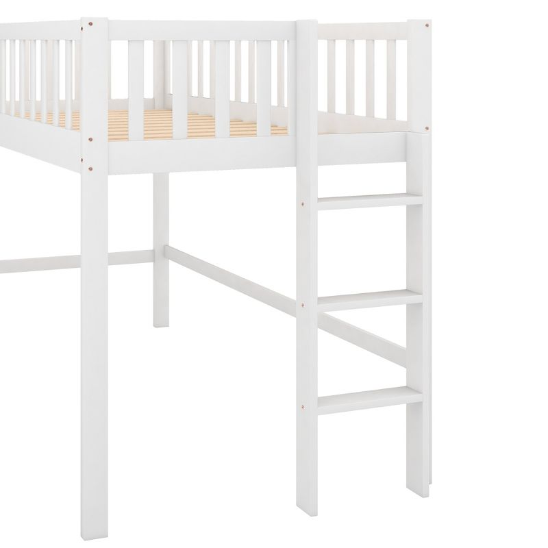 Twin Size Loft Bed with Ladder and Slide-ModernLuxe, 5 of 8