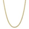 Black Bow Jewelry 5.25mm, 10k Yellow Gold Hollow Curb Link Chain Necklace - 3 of 4