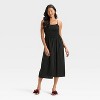 Women's Smocked V-Waist Midi Dress - A New Day™ - 3 of 3
