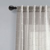 Lush Décor Farmhouse Textured Back Tab/Rod Pocket Sheer Window Curtain Panels Set - 4 of 4