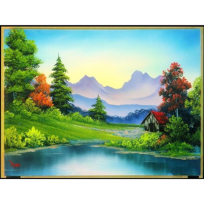 Toynk Bob Ross Trapper's Cabin Nature Puzzle | 1000 Piece Jigsaw Puzzle