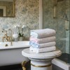 Lotus Linen Luxury Scallop Piping Bath Towel Sets (6-Piece) - 4 of 4
