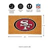 EvergreenNFLSan Francisco 49ers Logo Natural Coir 28 x 16 Inches Indoor Outdoor Doormat - 3 of 4