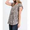 Women's Leopard Ruffle Top - PLUS - HEIMISH USA - 2 of 4