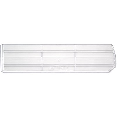 Quantum Storage Systems Bin Divider, Clear, For Bin Qus238 (Pack Of 6), Made In Usa