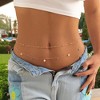 Turandoss 18K Gold Waist Chain for Women - 2-in-1 Disc Beads Body Chain Adjustable, Sexy Belly Chains Waterproof, Birthday Christmas Gifts for Women - 2 of 4