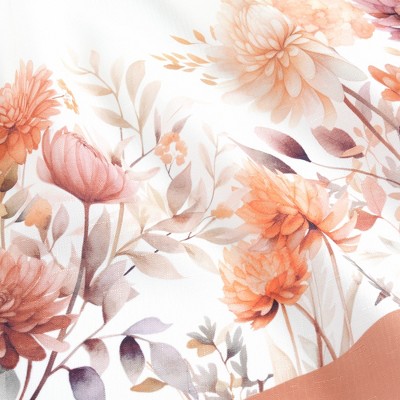 Autumn Blooms Multicolor Polyester Rectangle Tablecloth 60x120
