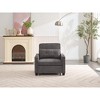 NicBex 3-in-1 Convertible Sleeper Chair,Tech Cloth Folding Sofa Bed with USB Ports,Comfortable Couches with 4 Side Pockets for Living Room,Dark Gray - 2 of 4