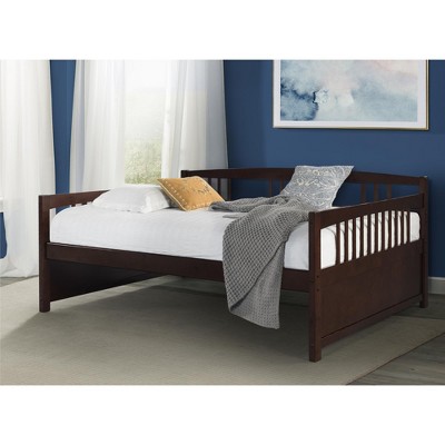 Full Size Wood Daybed with Sturdy Frame for Bedroom