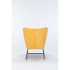 Ergonomic Teddy Upholstered Rocking Chair with High Backrest for Nursery, Living Room, or Bedroom - 4 of 4