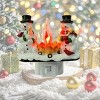 Racxily Plug-In Resin 3D Flameless Candle Night Light - Snowman Flameless Campfire Night Light, Perfect For Christmas Decoration - 4 of 4