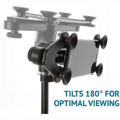 Black Adjustable 360° Swivel Tablet and Phone Holder