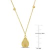 EVERLY JEWELRY | 14K Yellow Gold Teardrop Pendant with Chain - 18 inch - 4 of 4