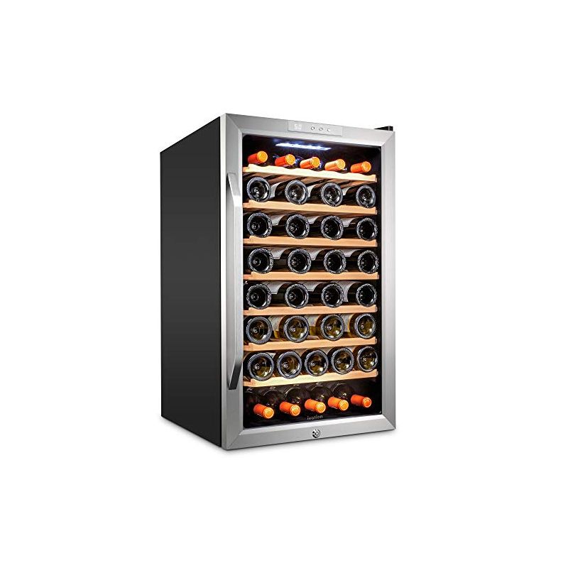 Ivation 51 Bottle Wine Cooler Fridge, Compressor Refrigerator W/Lock, 1 of 6
