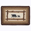 Earth Rugs Oblong Patch Rug – Burgundy Mama & Baby Bear Design, 20"x30" - 2 of 3
