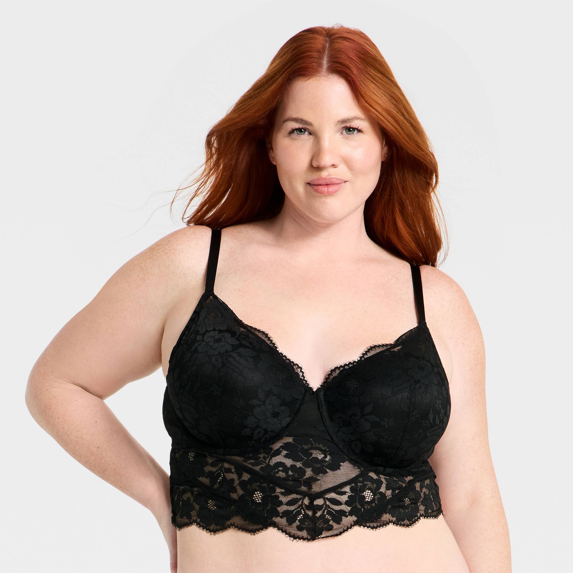 Women's Lightly Lined Lace Lingerie Bra Top - Auden™