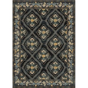 Area Rug Modern Area Rug Machine Washable Rug for Living Room, Stain Resistant Non-Slip Accent Rug Minimalist Border Floor Cover Carpet for Bedroom - 1 of 1