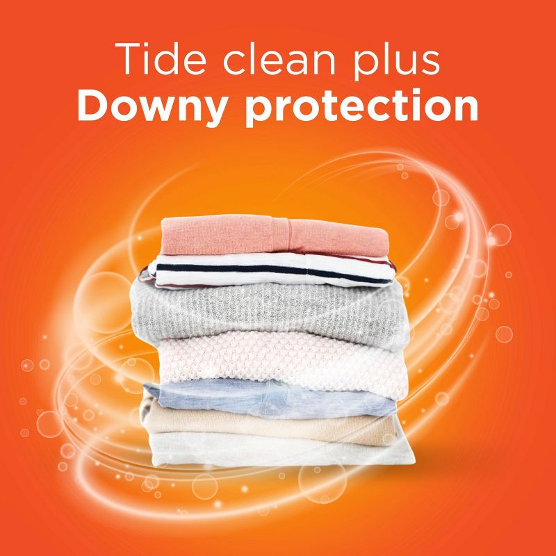 Tide Plus Downy High Efficiency Liquid Laundry Detergent - April Fresh, 5 of 11