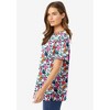 Woman Within Perfect Printed Short-Sleeve Crewneck Tee - 4 of 4