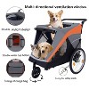 Kumasinova 2-in-1 Pet Bike Trailer,Push Cart with Quick Release Wheel,Internal Leash,Dual Cup Pockets,Storage Bag,Holds Pets Up to 100 lbs - 4 of 4