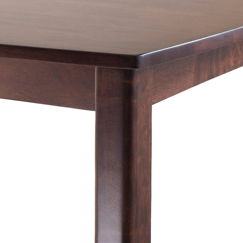 Inglewood High Table Curved Top Wood/Walnut - Winsome, 3 of 6