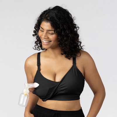 kindred by Kindred Bravely Women's Pumping + Nursing Hands Free Bra - Black XL