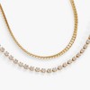 Alex and Ani Double Strand Crystal Tennis Chain Bracelet - Gold - 2 of 4