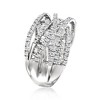 Ross-Simons 2.00 ct. t.w. Round and Baguette Diamond Highway Ring in 14kt White Gold - 3 of 4