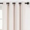 Chanasya 2pk Solid Velvet Room Darkening Grommet Window Curtain Panels - Set of 2 - 2 of 4