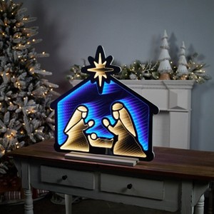 LED Nativity Scene Infinity Light Display – 24.5"H by Melrose - 1 of 3