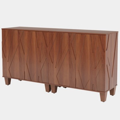 Tribesigns 55" Retro Sideboard Buffet Storage Cabinet