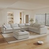 WJShome 160" Cloud Couch Modular Sectional Sofa for Livingroom,Convertible Sofa with Storage Ottomans,7 Seat Wide Couches - 2 of 4