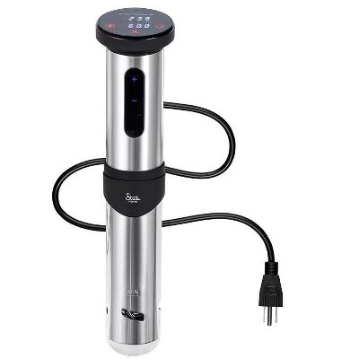 Monoprice Sous Vide Immersion Cooker 1100W - Black/Silver With Adjustable Clamp, Quite Motor, and Simple Controls - From Strata Home Collection