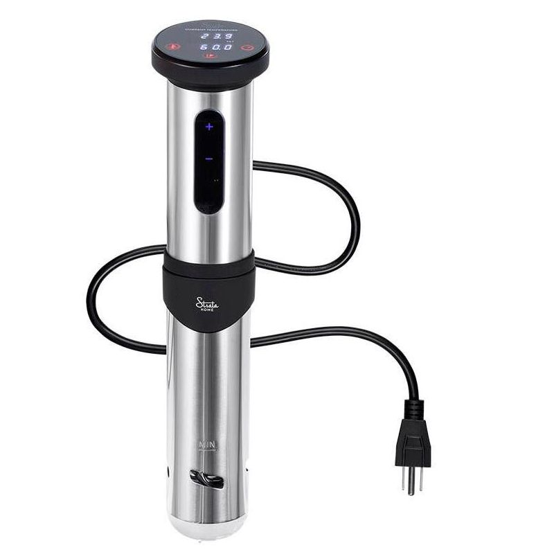 Monoprice Sous Vide Immersion Cooker 1100W - Black/Silver With Adjustable Clamp, Quite Motor, and Simple Controls - From Strata Home Collection, 1 of 7