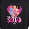 Women's - Barbie - Valentine's Squad Lightweight French Terry Wide Neck Long Sleeve Shirt - 2 of 4
