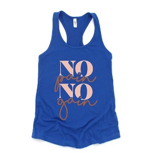 Simply Sage Market Women's No Pain No Gain Racerback Tank - 1 of 4