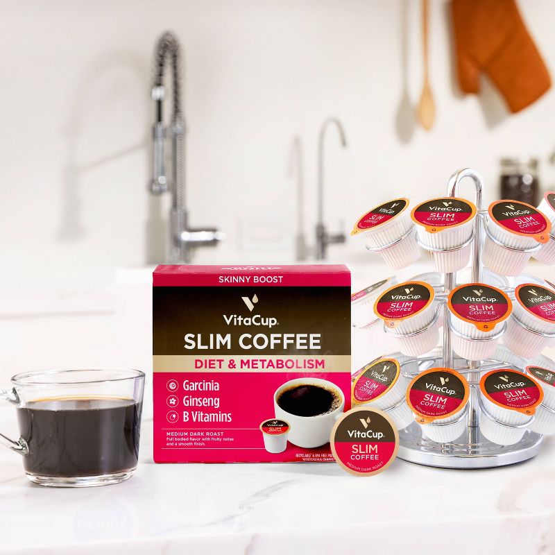 VitaCup Slim Diet &#38; Metabolism Medium Roast Coffee - Single Serve Pods - 18ct, 4 of 7