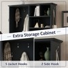 Grungis Freestanding Coat Racks with Bench and Shelves and Drawers,Hall Tree with 5 Hooks and Cabinet,Entryway Furniture for Hanging Clothes - 4 of 4