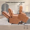 Oversized Power Lift Recliner Chair,Electric Recliner with Heat & Massage,PU Leather Lift Chair with Side Pockets,Cup Holders and Wide Seat for Home - 4 of 4
