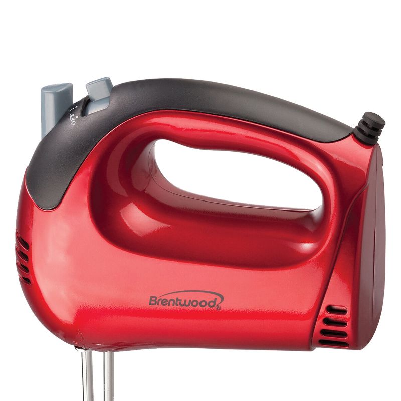 Brentwood 5-Speed Hand Mixer (Red), 3 of 5