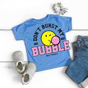 The Juniper Shop SmileyWorld Don't Burst My Bubble Toddler Short Sleeve Tee - 1 of 4