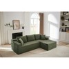 103''Modular Corduroy L-Shaped Sectional Sofa with Deep Seat, No Assembly Required - 3 of 4