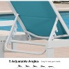 PURPLE LEAF Outdoor Chaise Lounge Set Adjustable Recliner with Side Table Aluminum Outdoor Lounger - 3 of 4
