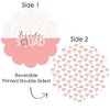 Big Dot of Happiness Bride Squad - Rose Gold Bridal Shower or Bachelorette Party Round Table Decorations - Paper Chargers - Place Setting For 12 - 3 of 4
