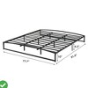 Low Bed Frame Full Size - 10 Inch Heavy Duty Metal Platform, Mattress Foundation, No Box Spring Needed, Noise-Free, Non-Slip - 2 of 4