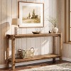 Tribesigns 63-Inch Solid Wood Console Table, 2-Tier Farmhouse Entryway Table for Living Room, Entrance, Behind Sofa - 4 of 4