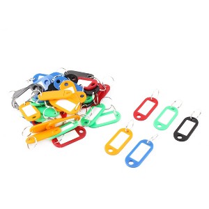 Unique Bargains Plastic Metal Keychain Key ID Label Name Tags Assorted Color 50 Pcs - 1 of 4